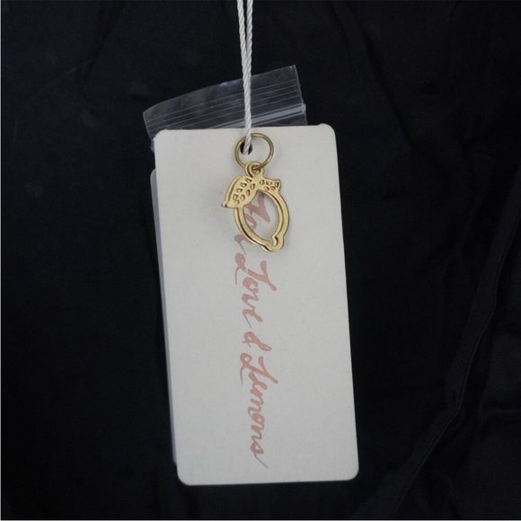 NWT FOR LOVE & LEMONS SILK GABRIELLA DOT BLOUSE
WOMEN'S SIZE SMALL - Picture 2 of 7